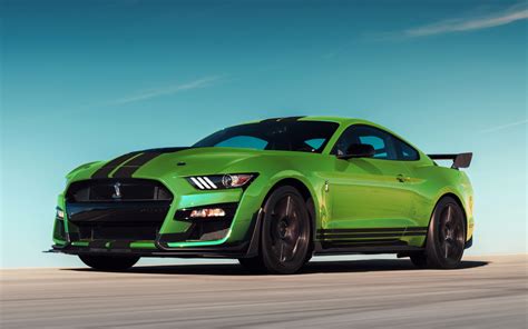 Download Wallpaper 1680x1050 Green Ford Mustang Shelby Gt500 1610