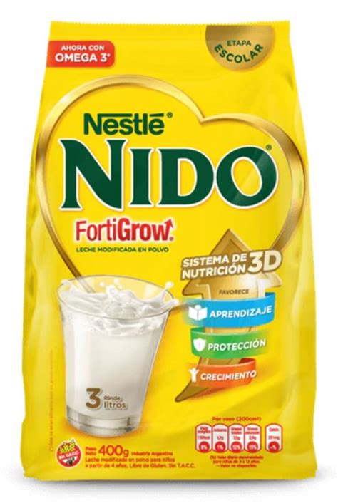 Nestlé Nido Forti Grow Powdered Milk 1 Lb For 3 Lts Tradiciones