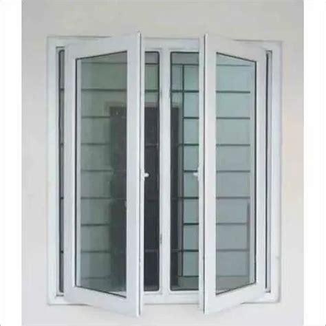 White Upvc Casement Windows With Grill And Mesh At Rs 650square Feet