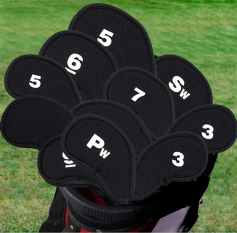 Golf Club Cover 9pcspack New Meshy Golf Iron Covers Set Golf Club Head