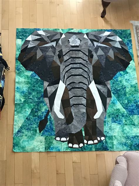 But Purple Elephant Quilt Animal Quilts African Quilts
