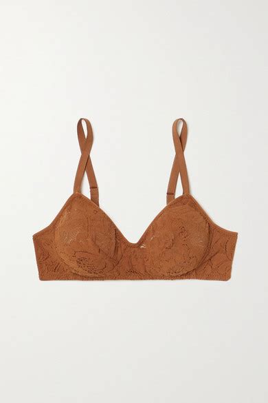 Araks Tamara Stretch Lace Soft Cup Bra Brown Shopstyle