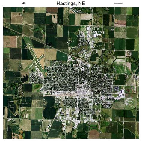 Aerial Photography Map Of Hastings Ne Nebraska