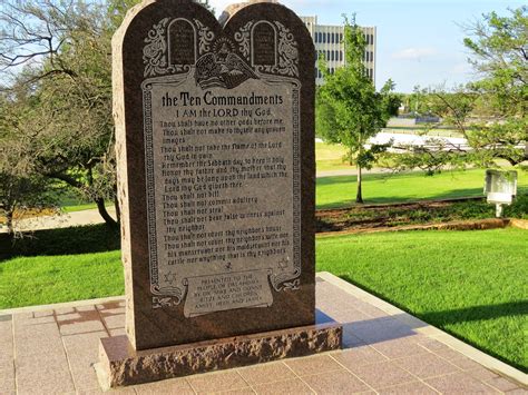 Oklahoma Supreme Court Ten Commandments Monument On Capitol Grounds Is
