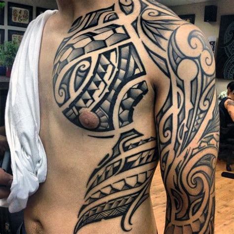 Tribal Chest Tattoos For Men Masculine Design Ideas