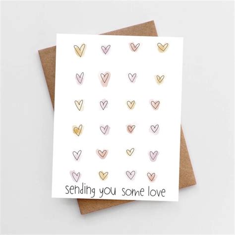 Sending You Some Love Card Etsy