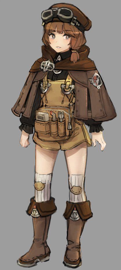 Na Amainatsu Concept Art Characters Steampunk Character Female