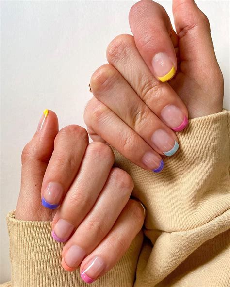The Rainbow French Manicure Is A New Way To Wear A Classic French