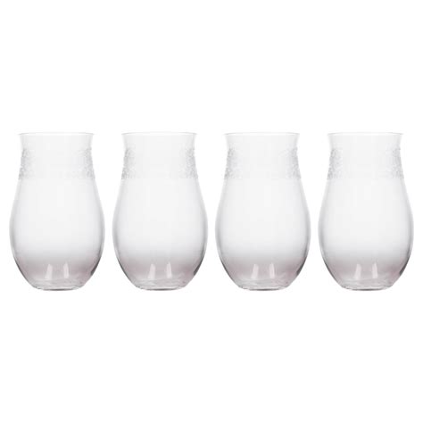 Set Of 4 Etched Ombre Stemless Glasses Katie Alice Katie Alice