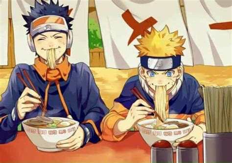 Naruto Y Obito Comiendo Ramen Naruto Uchiha Naruto Anime Naruto Funny