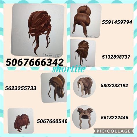 •brunette Hair Codes For Bloxburg• Roblox Codes Roblox Pictures