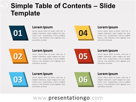 How To Make A Nice Table Of Contents In Powerpoint