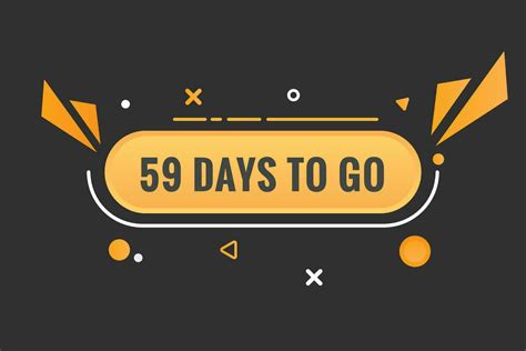 59 Days To Go Countdown Template 59 Day Countdown Left Days Banner