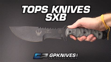 Take tops knives' well known tom brown tracker, stretch it out by nearly 5″, add tops knives' rocky mountain tread handle treatment, add an extended pommel and guard, and you have something close to the sxb ej skullcrusher snyder. TOPS Knives SXB Overivew - YouTube