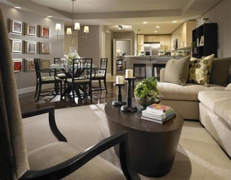 Rectangular Small Living Room Furniture Layout with Dining ...