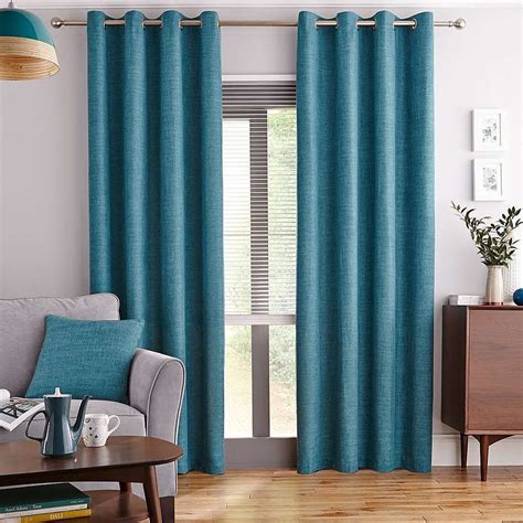 Elements Teal Vermont Eyelet Curtain Collection Teal Curtains