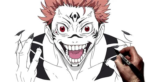 Learn How To Draw Sukuna Step By Step Jujutsu Kaisen In 2021 Anime