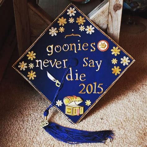 Goonies Never Say Die Graduation Cap Designs Graduation Cap