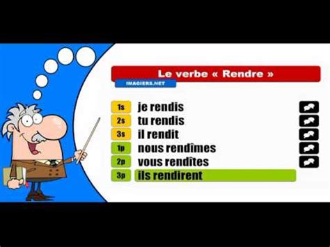 Je sais tu sais il sait nous savons vous savez ils savent. La conjugaison du verbe Rendre # Indicatif Passé simple ...