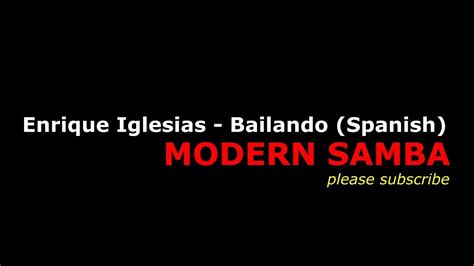 Enrique Iglesias Bailando Spanish Youtube