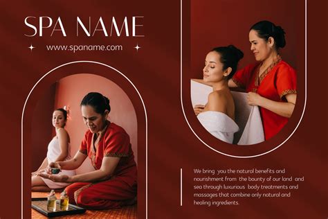 Advertisement For Womens Spa Salon Online Mood Board Template Vistacreate