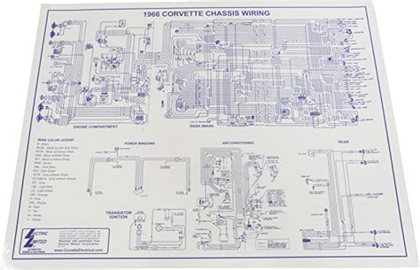 1966 Corvette Wiring Diagram 17 X 22 Automotive