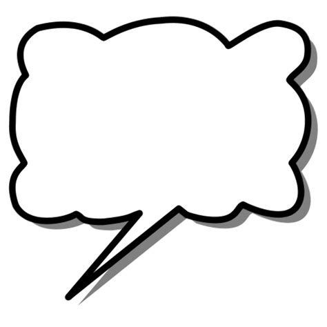 Download High Quality Speech Bubble Transparent Outline Transparent Png