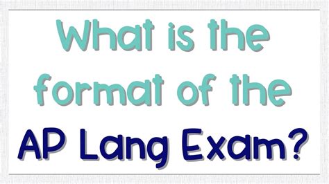 What Is On The Ap Lang Exam Ap Lang Exam Format Coach Hall Writes