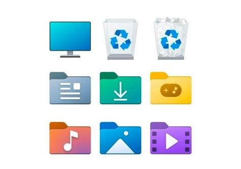 Windows 11 Icons Pack Microsoft Inspired Desktop Icon