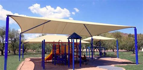 Fasten the rest of the canopy by working from side to side to. Playground Shade Canopy Replacement