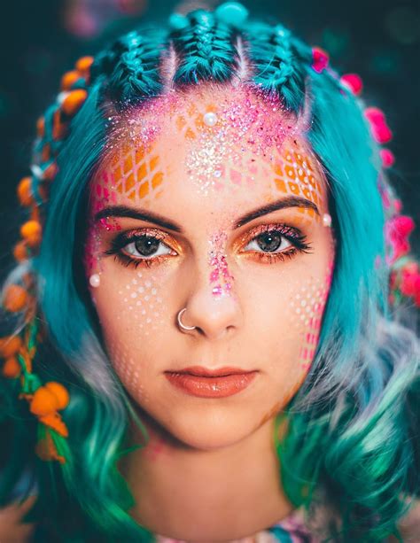 sophie hannah richardson mermaid makeup go get glitter mermaid makeup festival makeup