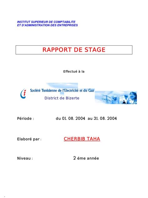 Rapport De Stage Inventory Invoice