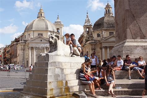 Piazza Del Popolo Among The Most Famous Squares In Rome