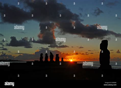 Rapa Nui Easter Island Moai Statues South Pacific Islands Chile