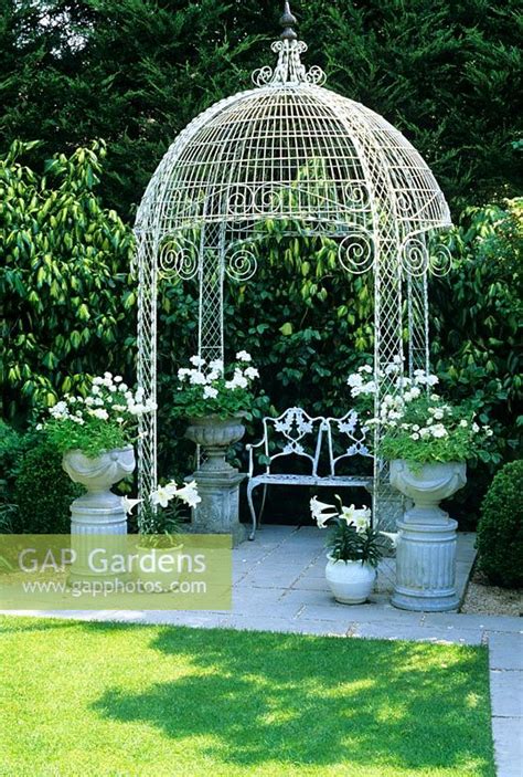 Gap Gardens Decorative Metal Gazebo With Containers At The Little