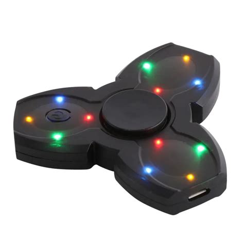 Led Bluetooth Speaker Musical Hand Fidget Spinner Usb Charging