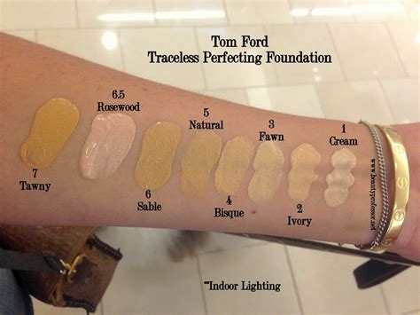 Tom Ford Traceless Perfecting Foundation Swatches
