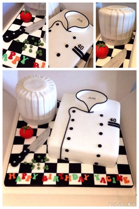 Chef Hat And Coat Birthday Cake Chef Cake Themed Cakes Cake Shapes