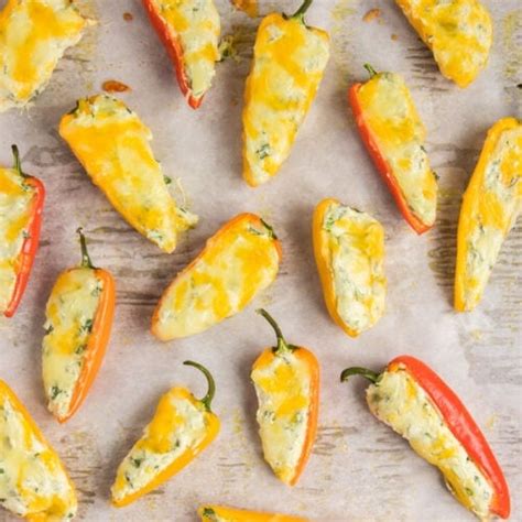 Cream Cheese Stuffed Peppers With 6 Ingredients 2 Minutes Prep