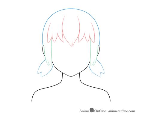 How To Draw Anime And Manga Hair Female In 2020 Manga Hair Short