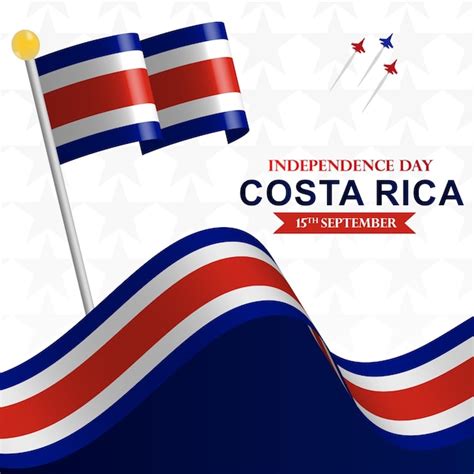 Premium Vector Costa Rica Independence Day On September 15