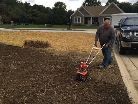 Preparing A Lawn For The Planting Of Grass Seed Mikes
