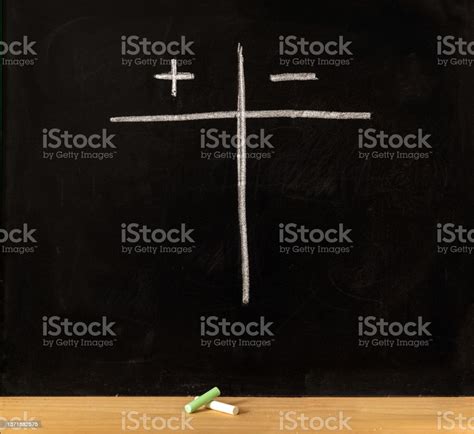 Pros And Cons Concept Plus Contra Minus Empty List On Blackboard
