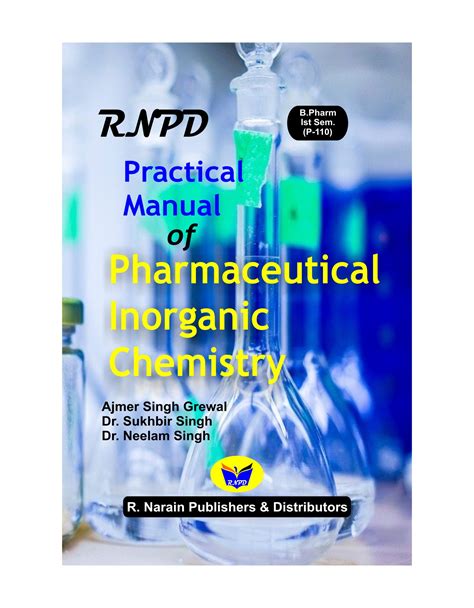 Practical Manual Of Pharmaceutical Inorganic Chemistry B Pharm Books