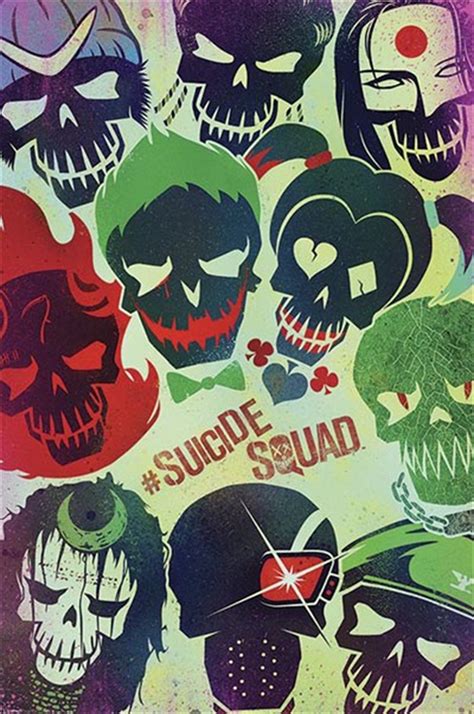 Buy Suicide Squad Skulls Poster In Posters Sanity
