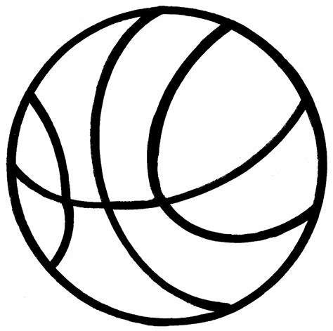 Download High Quality Basketball Clipart Black And White Small