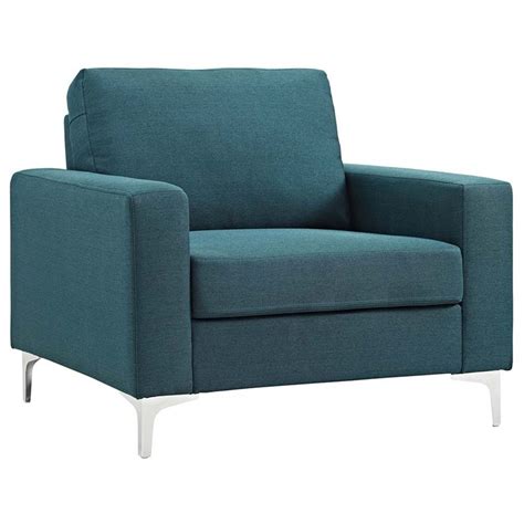 For a more contemporary style, decorate with modern accent chairs in bold patterns and colors. Modway Allure Contemporary Modern Accent Chair in Blue ...