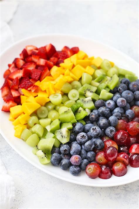 Easy Rainbow Fruit Salad With Honey Lime Dressing Recipe Rainbow
