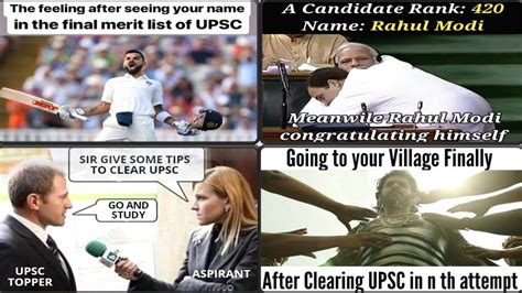 upsc result best funny memes and videos ias memes upsc result 2019 youtube