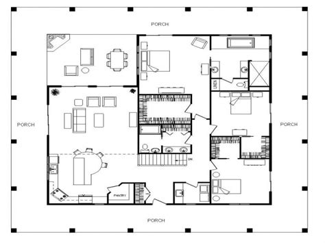 Custom house plans designs by brian k. Single Story Farmhouse with Wrap around Porch Single Story ...